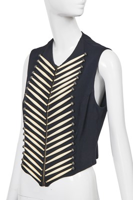 Lot 212 - A Rifat Ozbek native American-inspired 'bone' waistcoat, Spring-Summer 1992