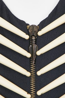 Lot 212 - A Rifat Ozbek native American-inspired 'bone' waistcoat, Spring-Summer 1992
