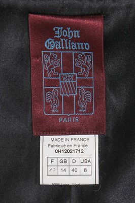 Lot 268 - A John Galliano pinstriped grey wool suit, probably 'Welcome to Our Playground' collection, Autumn-Winter 2000-01