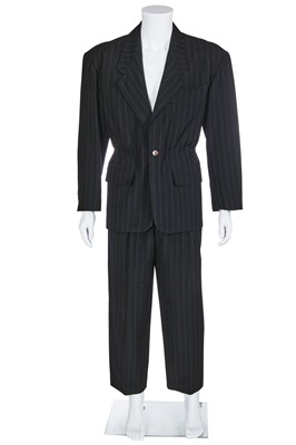 Lot 157 - A Jean Paul Gaultier men's wool pinstripe suit, late 1980s