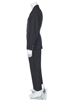 Lot 157 - A Jean Paul Gaultier men's wool pinstripe suit, late 1980s