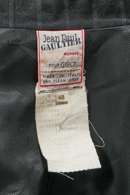 Lot 157 - A Jean Paul Gaultier men's wool pinstripe suit, late 1980s