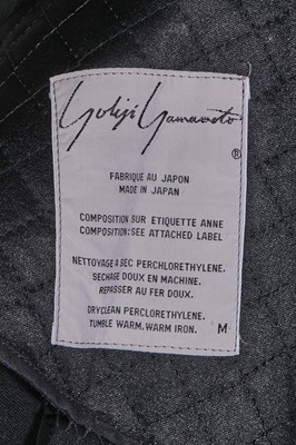 Lot 156 - A Yohji Yamamoto black wool tuxedo jacket, 1980s