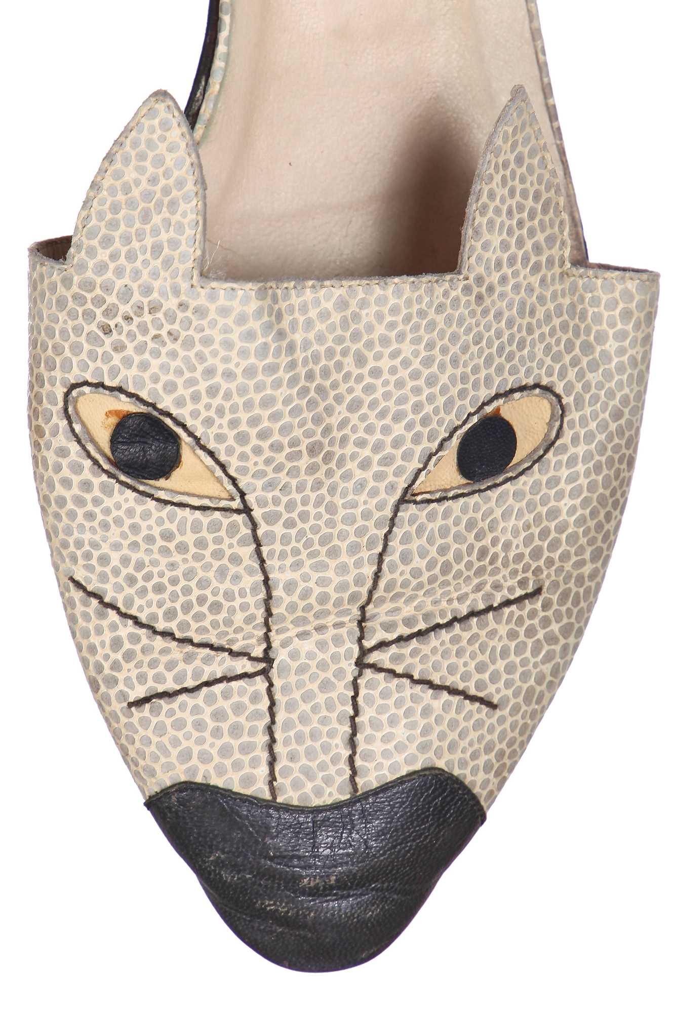 Lot 310 - A pair of Tokio Kumagai 'cat' shoes, late 1980s