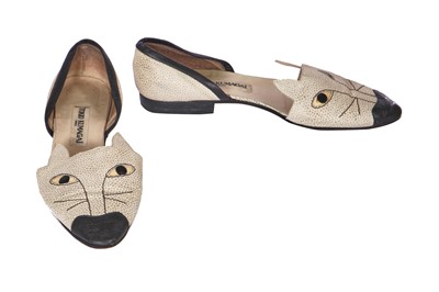 Lot 310 - A pair of Tokio Kumagai 'cat' shoes, late 1980s