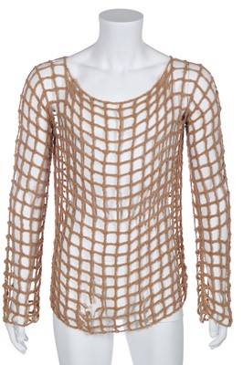 Lot 26 - A Maison Martin Margiela alpaca wool mesh top, Autumn-Winter 2008-09