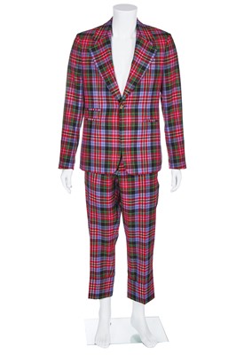 Lot 1 - A Vivienne Westwood men's 'circuit tartan' wool suit, circa 2020