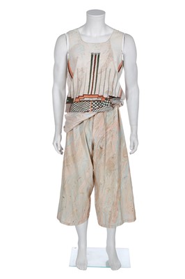 Lot 170 - A Westwood/McLaren power-station print cotton ensemble, 'Nostalgia of Mud (Buffalo)' collection, Autumn-Winter 1982-83