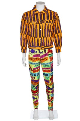 Lot 163 - A Stephen Sprouse printed menswear ensemble, Spring-Summer 1988