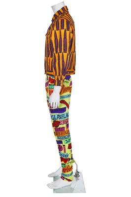 Lot 163 - A Stephen Sprouse printed menswear ensemble, Spring-Summer 1988