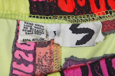 Lot 163 - A Stephen Sprouse printed menswear ensemble, Spring-Summer 1988