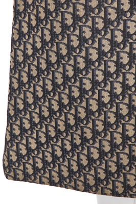 Lot 222 - A Christian Dior 'Trotter' logo-woven cotton A-line skirt, 1960s