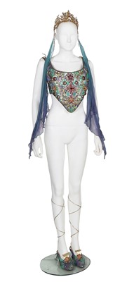 Lot 139 - A Basia Zarzycka fancy dress ensemble worn to Elton John's 50th birthday party, 1997