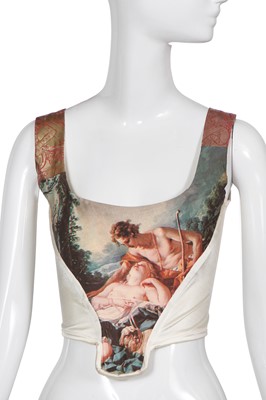 Lot 119 - A Vivienne Westwood printed lycra corset, 'Portrait' collection, Autumn-Winter 1990-91