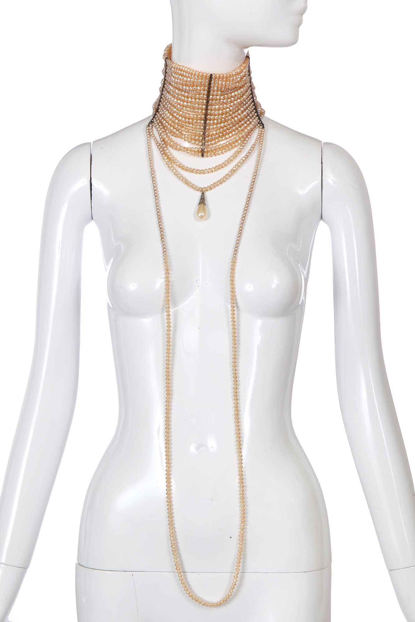 Lot 122 - A Christian Dior by John Galliano Maasai choker necklace, 'In a Boudoir Mood' collection, Spring-Summer 1998