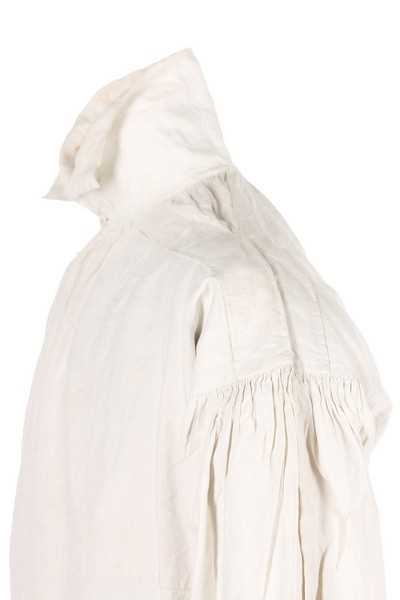 Lot 92 - A gentleman's white linen nightshirt, late...