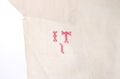 Lot 277 - A gentleman's white linen nightshirt, late...
