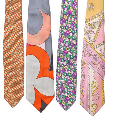 Lot 215 - 25 Emilio Pucci men's printed silk ties