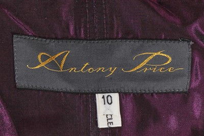 Lot 369 - An Antony Price purple velvet dress, 1990s