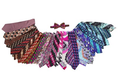 Lot 216 - 25 Emilio Pucci men's printed silk ties