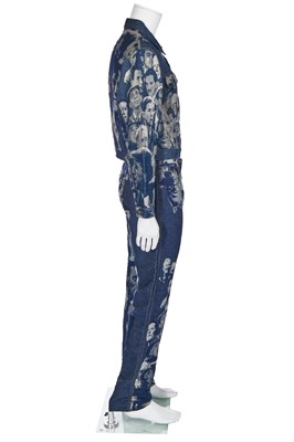 Lot 75 - Jean Paul Gaultier men's woven denim suit, 'Les Andro-jean's' collection, Spring-Summer 1993