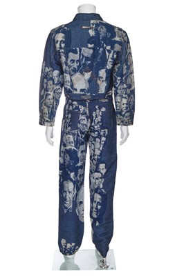 Lot 75 - Jean Paul Gaultier men's woven denim suit, 'Les Andro-jean's' collection, Spring-Summer 1993