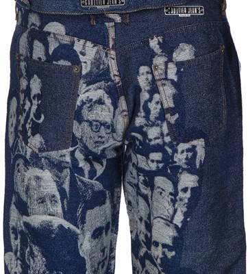 Lot 75 - Jean Paul Gaultier men's woven denim suit, 'Les Andro-jean's' collection, Spring-Summer 1993