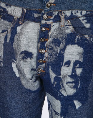 Lot 75 - Jean Paul Gaultier men's woven denim suit, 'Les Andro-jean's' collection, Spring-Summer 1993