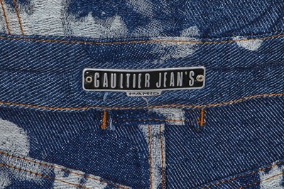 Lot 75 - Jean Paul Gaultier men's woven denim suit, 'Les Andro-jean's' collection, Spring-Summer 1993
