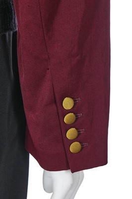 Lot 161 - A Jean Paul Gaultier men's grape wool jacket, ‘Les Pensionnats’ collection, Autumn-Winter 1988-89