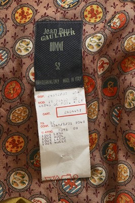 Lot 161 - A Jean Paul Gaultier men's grape wool jacket, ‘Les Pensionnats’ collection, Autumn-Winter 1988-89