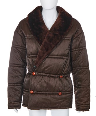 Lot 162 - A Jean Paul Gaultier men's brown puffer jacket, probably Autumn-winter 1987-88