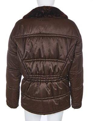 Lot 162 - A Jean Paul Gaultier men's brown puffer jacket, probably Autumn-winter 1987-88