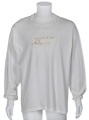 Lot 91 - A rare limited edition Voyage white cotton jersey t-shirt, Spring-Summer 1994