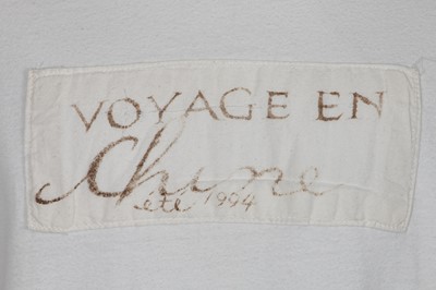 Lot 91 - A rare limited edition Voyage white cotton jersey t-shirt, Spring-Summer 1994