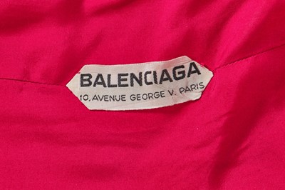 Lot 384 - A fine Balenciaga haute couture pink satin ball gown, Autumn-Winter, 1955-56