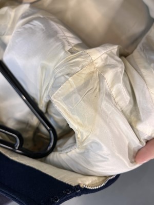 Lot 356 - An André Courrèges navy wool mini dress, 1969