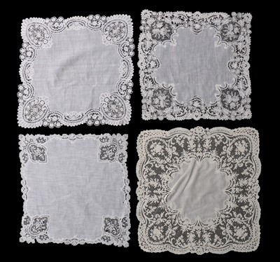 Lot 495 - A group of handkerchiefs, 19th century, approx...