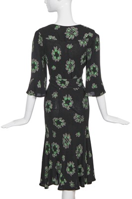 Lot 655 - An Ossie Clark/Celia Birtwell for Radley printed moss crêpe dress, 1970s