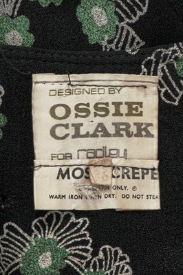 Lot 655 - An Ossie Clark/Celia Birtwell for Radley printed moss crêpe dress, 1970s