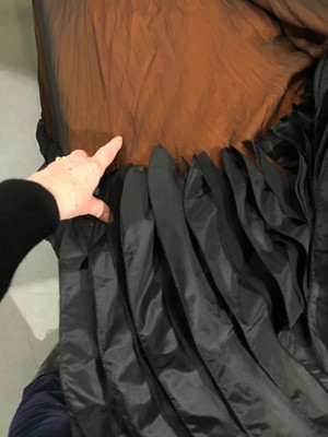 Lot 385 - A Jean Dessès haute couture chiffon evening gown, circa 1956