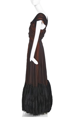 Lot 385 - A Jean Dessès haute couture chiffon evening gown, circa 1956