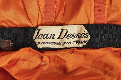 Lot 385 - A Jean Dessès haute couture chiffon evening gown, circa 1956