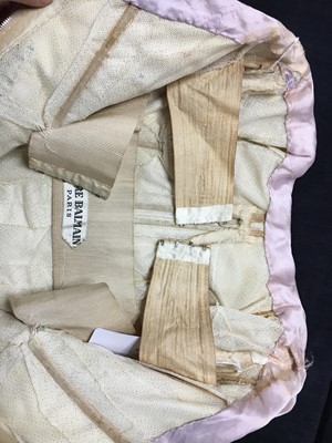 Lot 379 - A Pierre Balmain haute couture tricolour sheath, late 1950s