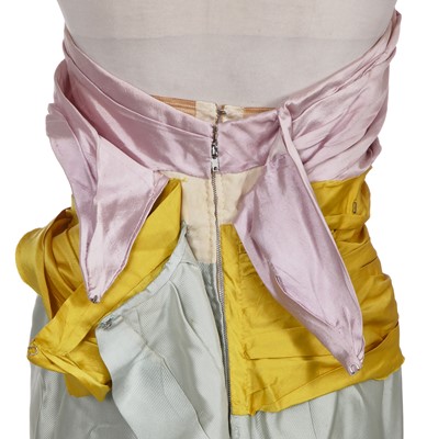 Lot 379 - A Pierre Balmain haute couture tricolour sheath, late 1950s