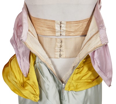 Lot 379 - A Pierre Balmain haute couture tricolour sheath, late 1950s