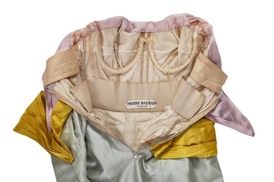 Lot 379 - A Pierre Balmain haute couture tricolour sheath, late 1950s