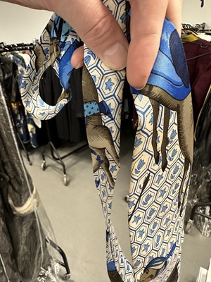 Lot 149 - 17 Hermès printed silk ties