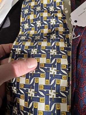 Lot 149 - 17 Hermès printed silk ties