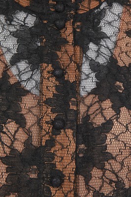 Lot 318 - A Biba black lace evening ensemble, 1969